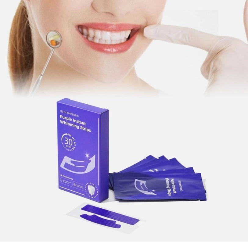 V34 Tooth Whitening Strips - Teeth Whitening Strips, Purple Tooth Whitening US