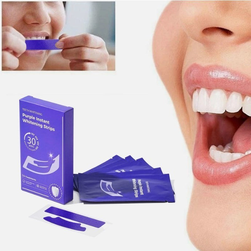 V34 Tooth Whitening Strips - Teeth Whitening Strips, Purple Tooth Whitening US