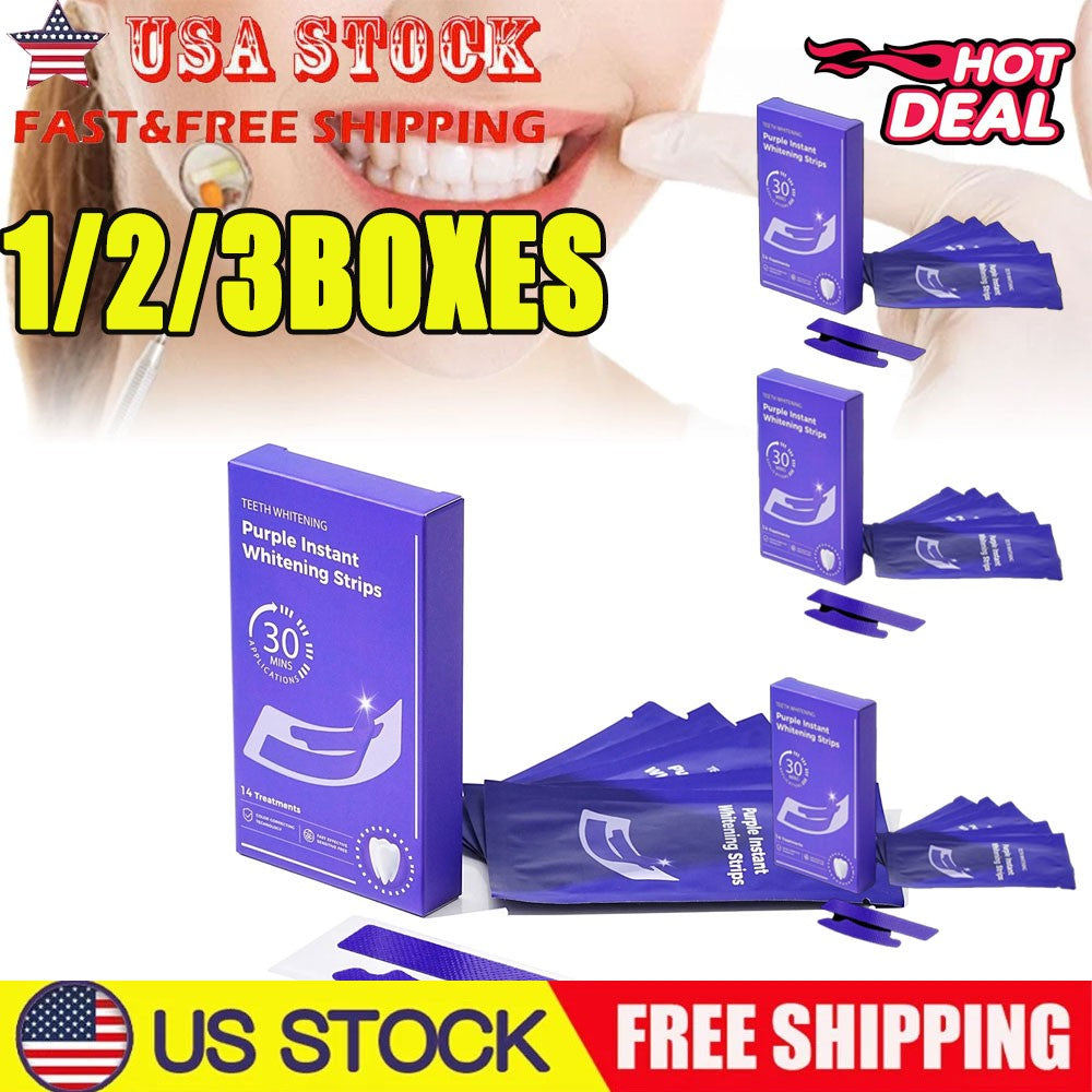V34 Tooth Whitening Strips - Teeth Whitening Strips, Purple Tooth Whitening US